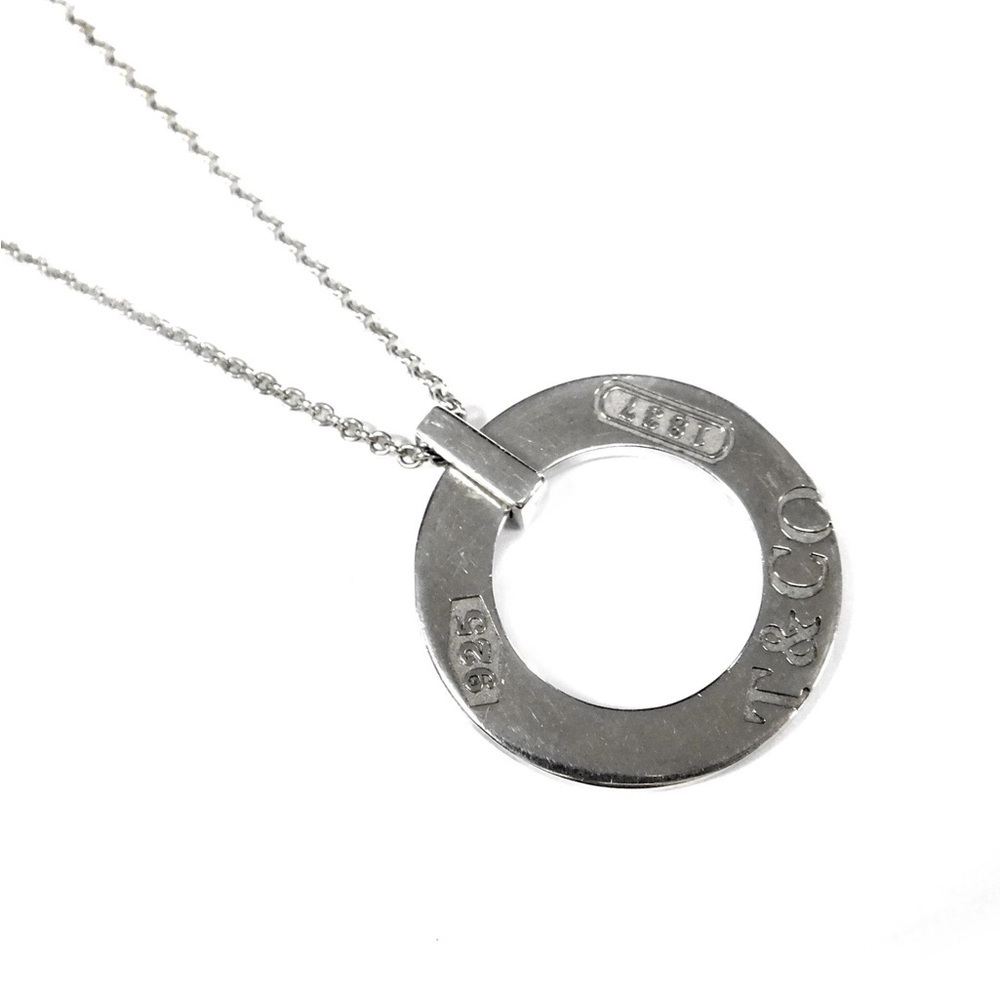 Tiffany & Co. Sterling Silver Necklace 15.9” Pendant Necklace